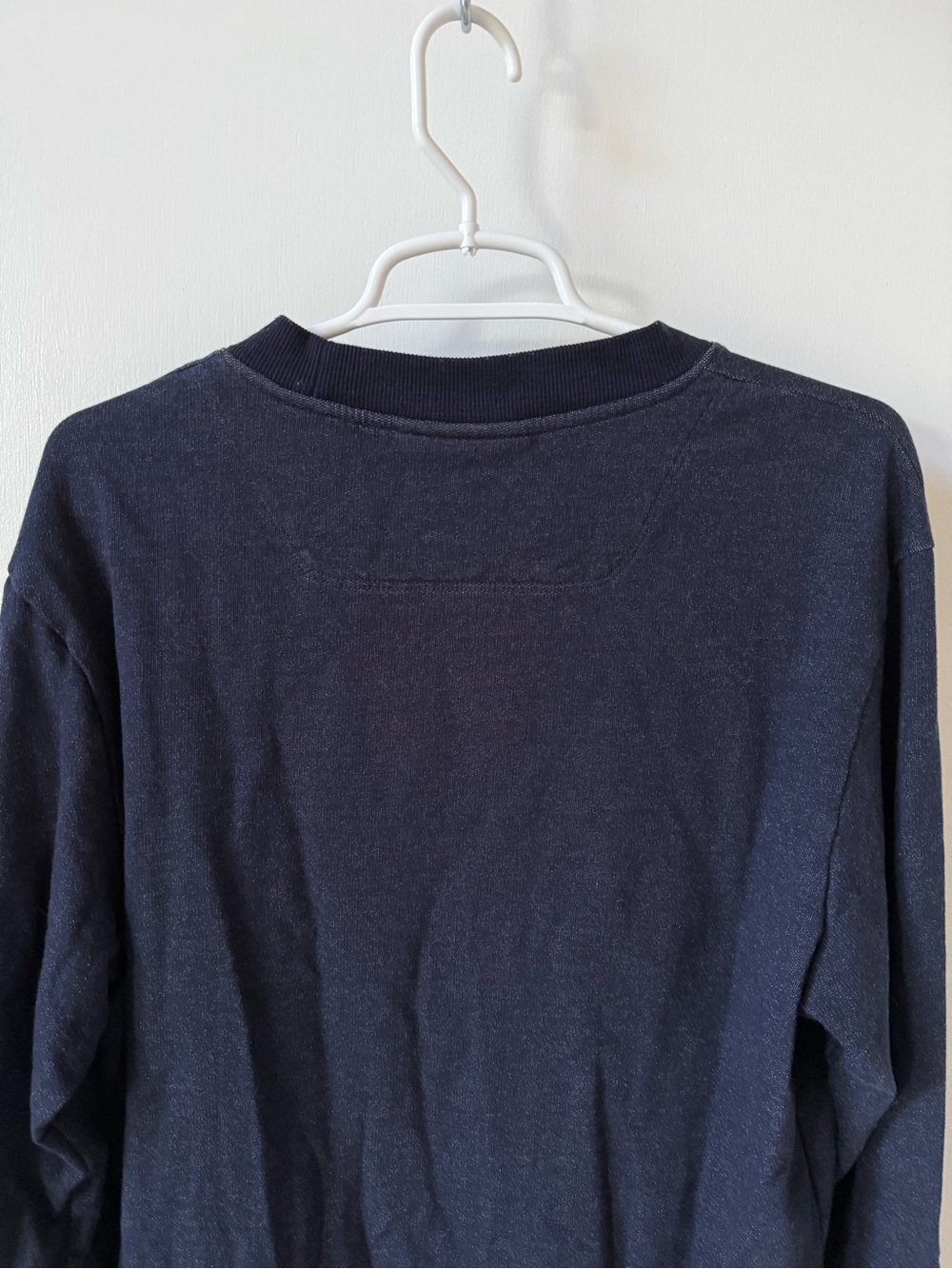 Icebreaker Central Wool Blend Crew Neck Sweatshirt in Twilight Navy - Picture 8 of 12